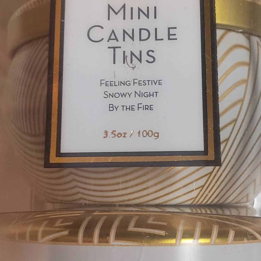 Huntington Home Vegan Soy Wax Scented Mini Candle Tins 3 Pack